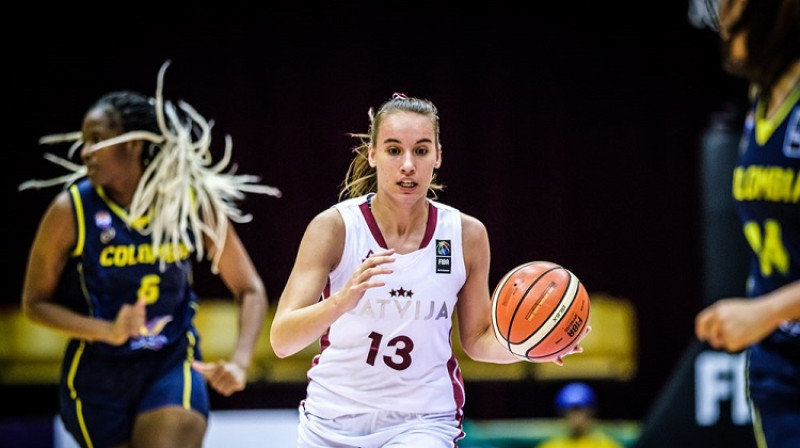 Betija Rudzīte 2019. gada Pasaules U19 kausā Taizemē. Foto: FIBA
