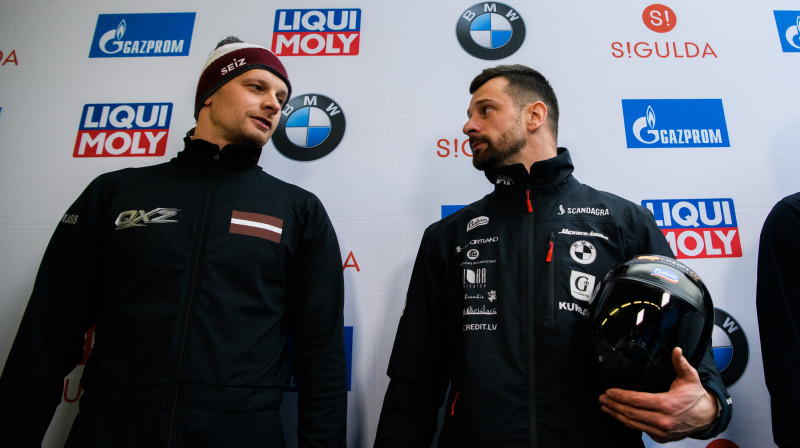 Tomass un Martins Dukuri. Foto: Viesturs Lācis/bobslejs.lv