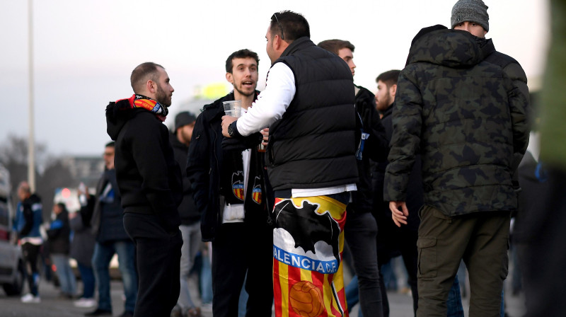 "Valencia" līdzjutēji. Foto: reuters/scanpix