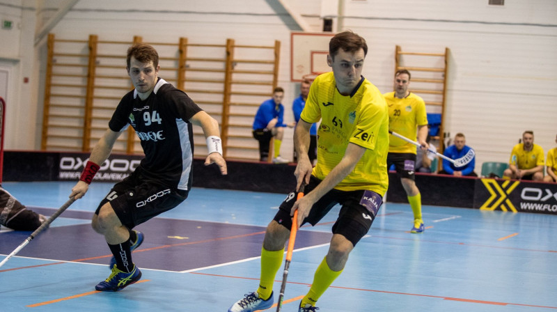 "Rubenes" un "Pārgaujas" klubi pirmajās spēlēs uzvaras dalīja uz pusēm
Foto: Floorball.lv