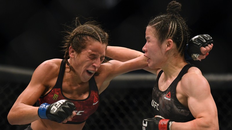 Joanna Jendžejčika pret Veili Džanu. Foto: AFP/Scanpix