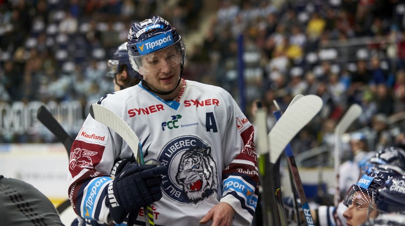 Liberecas "Bili Tygri" aizsargs Ladislavs Šmīds. Foto: hxbilitygri.cz