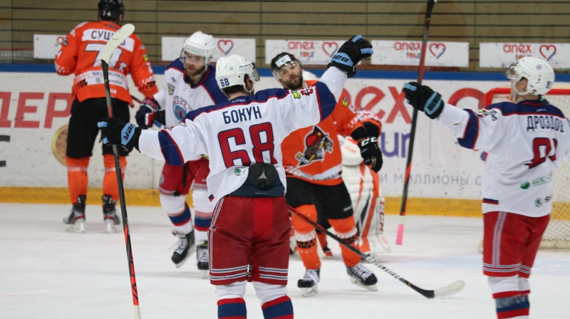 Minskas "Yunost" prieki. Foto: hockey.by