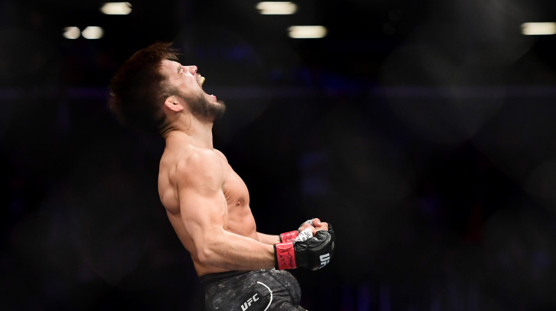 UFC vieglākā svara čempions Henrijs Sehudo. Foto: AFP/Scanpix