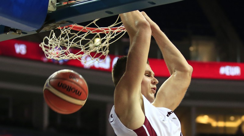 Kristaps Porziņģis. Foto: AP/Scanpix
