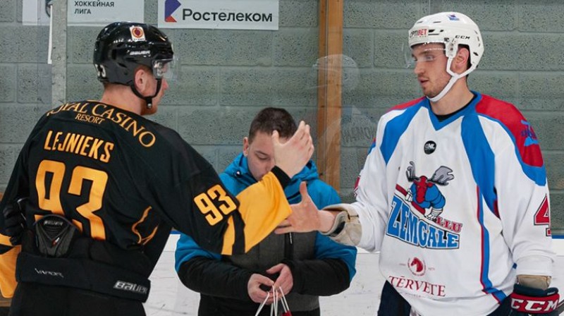 Reinis Mārtiņš Lejnieks un Krišs Grundmanis. Foto: Ruslans Antropovs/rusantro.com/HK "Zemgale"/LLU