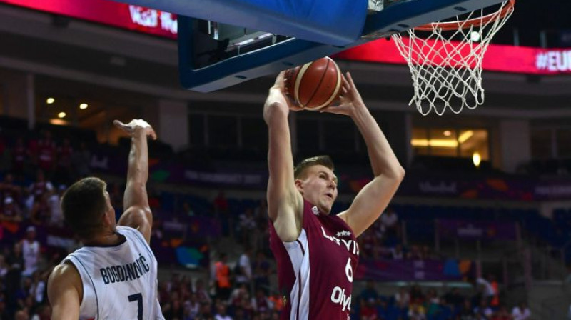 Kristaps Porziņģis. Foto: AFP/Scanpix