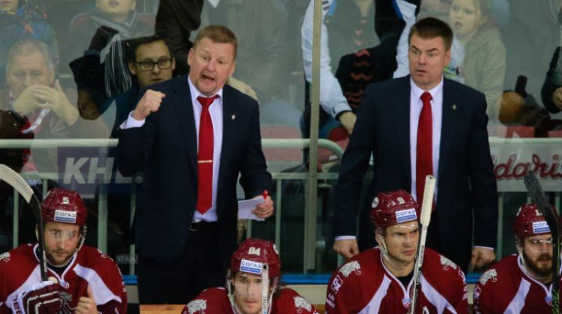 Kari Heikile un Raimo Helminens. Foto: Raimonds Volonts, dinamoriga.lv