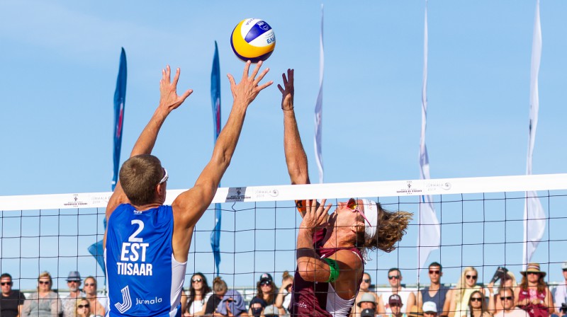 Marts Tīsārs un Aleksandrs Samoilovs. Foto: FIVB