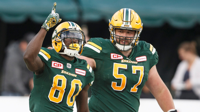 Edmontonas "Eskimos" spēlētāji
Foto: PA Images/Scanpix