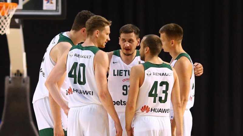 Lietuvas basketbolisti Tallinā. Foto: Lietuvos rytas