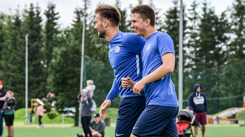 "Grobiņas SC" futbolisti. Foto: Aiga Veisa