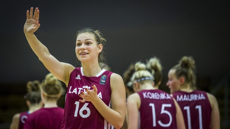 Anita Miķelsone: 70 spēles un 336 punkti jaunatnes izlasēs. Foto: FIBA