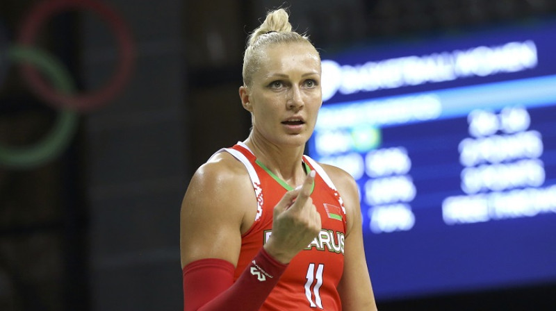 Baltkrievijas basketboliste Jeļena Ļevčanka. Foto: Reuters/Scanpix