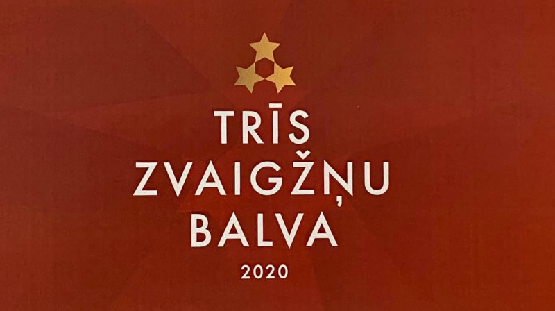 "Trīs zvaigžņu balva 2020". Foto: facebook.com/sandisr