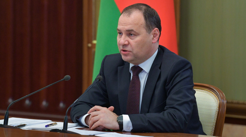 Baltkrievijas premjerministrs Romāns Golovčenko. Foto: Sputnik/Scanpix