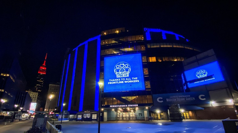 "Madison Square Garden" 2020. gada 9. aprīlī. Foto: Reuters/Scanpix