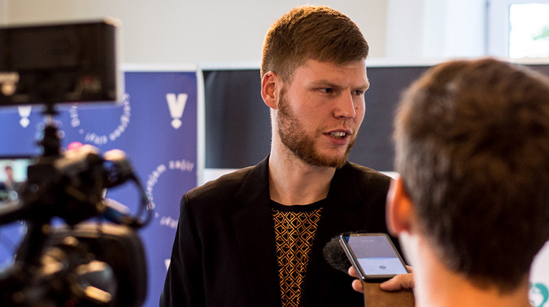 Dāvis Bertāns. Foto: Jānis Lārmanis