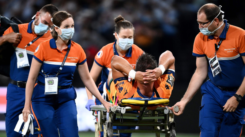 Handre Polards pamet laukumu uz nestuvēm
Foto: AFP/Scanpix