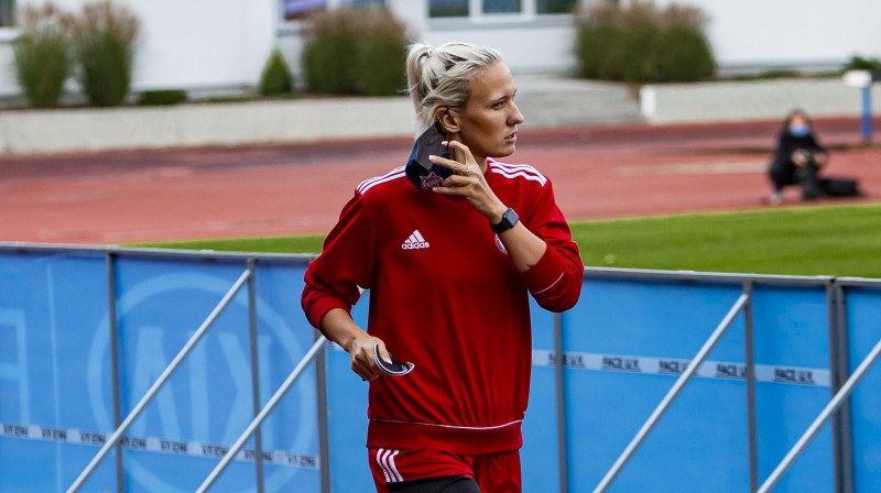Latvijas izlases kapteine Anastasija Ročāne. Foto: LFF