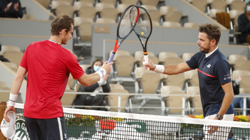 Endijs Marejs un Stens Vavrinka. Foto: Reuters/Scanpix