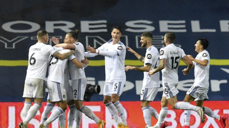 ''Leeds United'' svin vārtu guvumu. Foto: AP/Scanpix