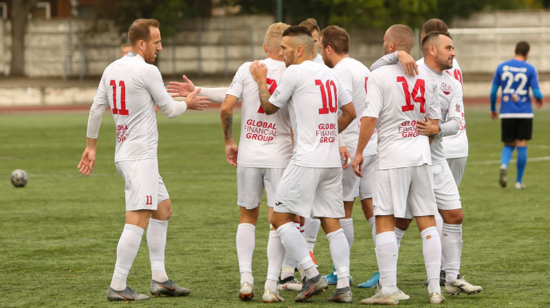Daugavpils "Lokomotiv" futbolisti. Foto: FC Lokomotiv Daugavpils