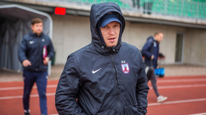 Dāvis Caune pirms spēles pret "Riga" / Foto: Ivars Veiliņš