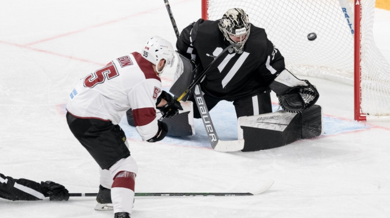 Dāvids Levins gūst pirmos vārtus Rīgas "Dinamo" sastāvā. Foto: dinamoriga.lv