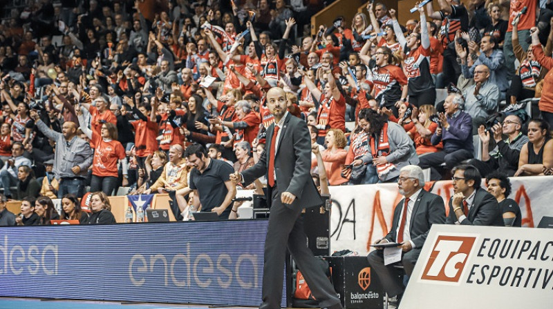 Eriks Suris divas reizes pēc kārtas ieveda "Uni Girona" basketbolistes FIBA Eirolīgā. Foto: Uni Girona