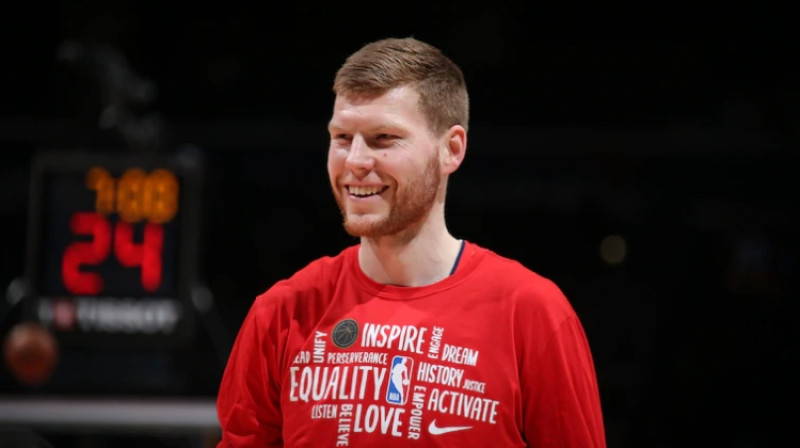 Dāvis Bertāns. Foto: Wizards/NBA