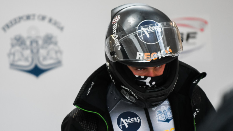 Dāvis Kaufmanis. Foto: Viesturs Lācis/bobslejs.lv