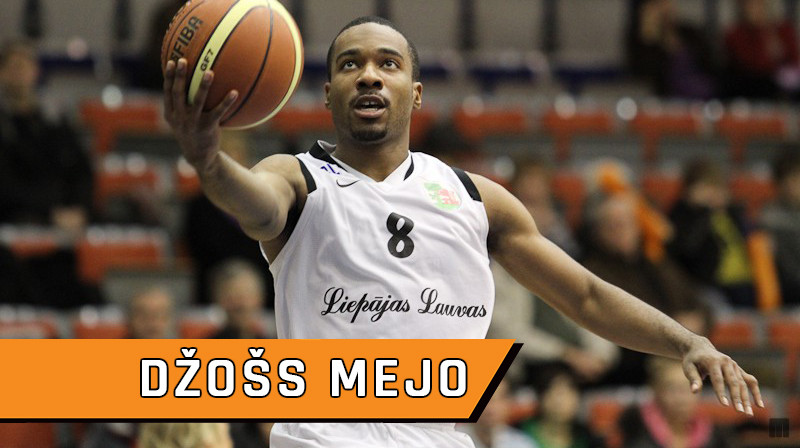 Džošs Mejo "Liepājas Lauvu" rindās. Foto: Mārtiņš Sīlis
