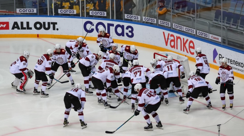 Rīgas ''Dinamo'' komanda. Foto: Artūrs Stabulnieks/dinamoriga.lv