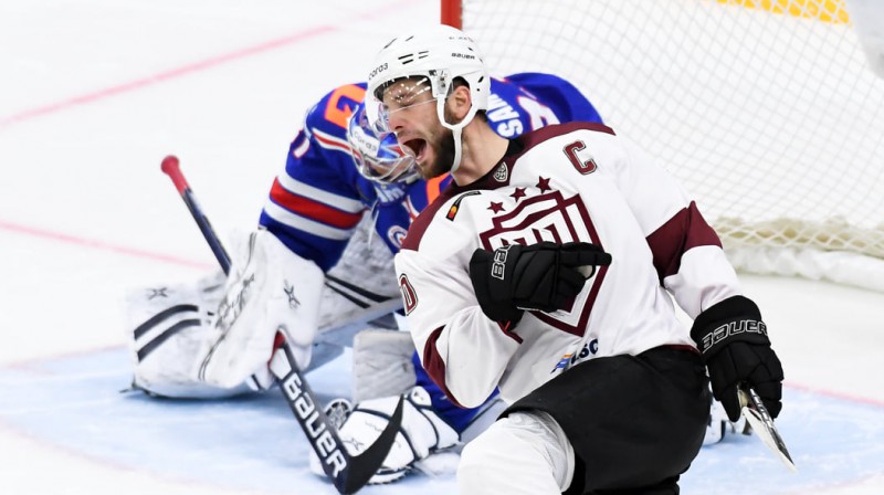 Lauris Dārziņš Sanktpēterburgā. Foto: Dinamo Rīga