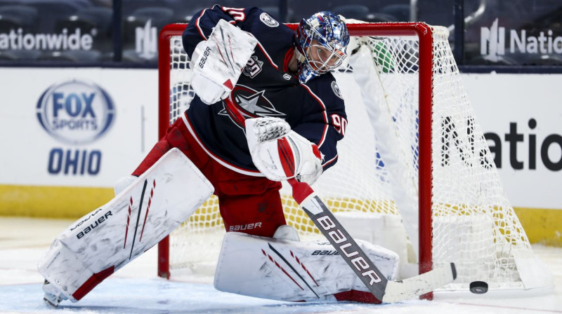 Elvis Merzļikins. Foto: USA Today Sports/Scanpix