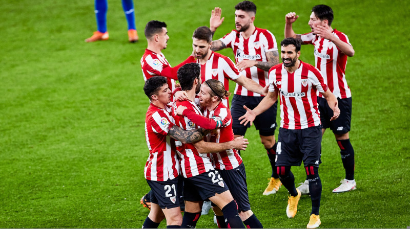 Bilbao "Athletic" futbolisti. Foto: ZUMAPRESS.com/Scanpix.ee