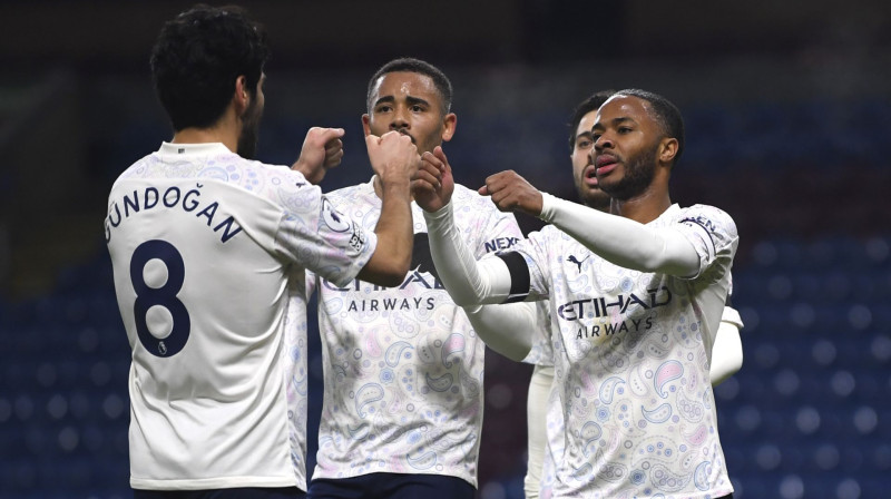 "Manchester City" atzīmē vārtu guvumu. Foto: AP/Scanpix