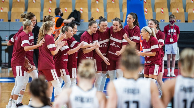 Latvijas basketbolistes. Foto: FIBA/Basket.lv