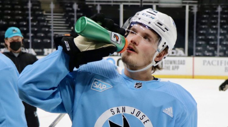 Rūdolfs Balcers. Foto: San Jose Sharks