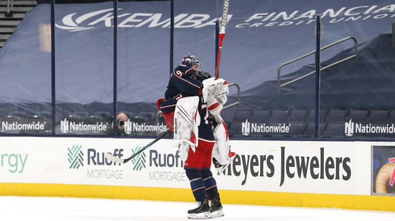Elvis Merzļikins. Foto: USA Today Sports/Scanpix
