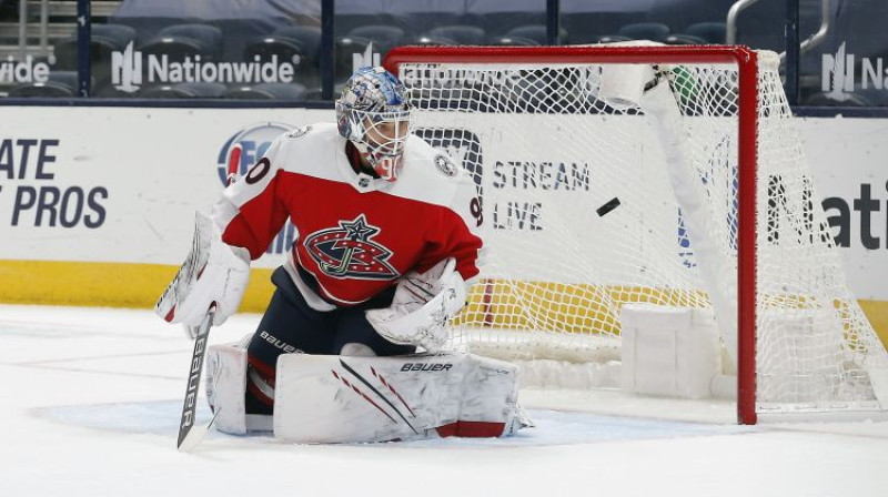 Elvis Merzļikins. Foto: USA Today Sports/Scanpix