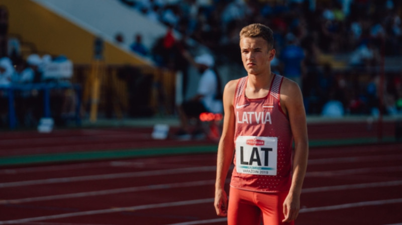 Oskars Bambals. Foto: Guntis Bērziņš, athletics.lv