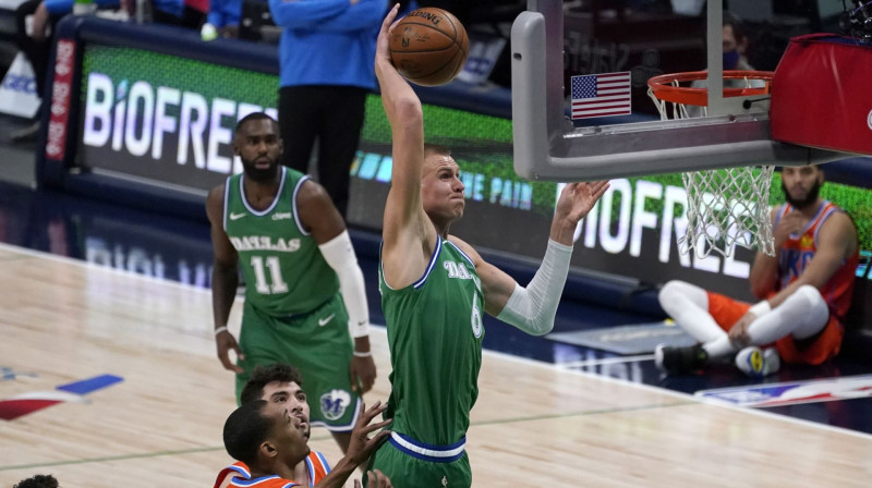 Kristaps Porziņģis. Foto: AP/Scanpix