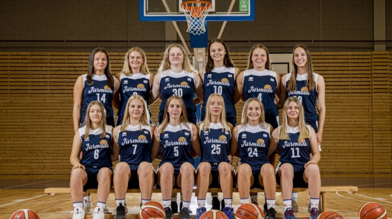 Jūrmalas basketbolistes. Foto: Jūrmala