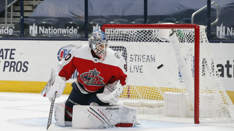 Elvis Merzļikins. Foto :USA Today Sports/Scanpix