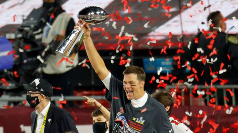 NFL čempions Toms Breidijs. Foto: USA Today Sports/Scanpix