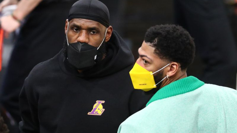 Lebrons Džeimss un Entonijs Deiviss. Foto: USA Sports Today/Scanpix