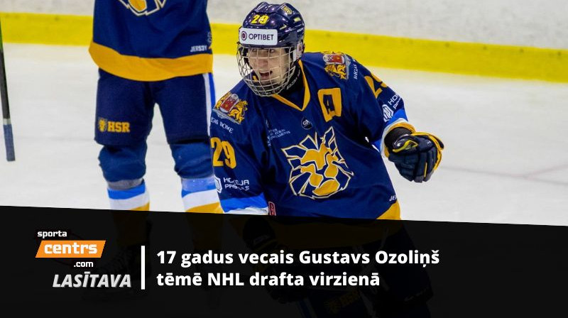 Gustavs Ozoliņš. Foto: Optibet Hokeja līga