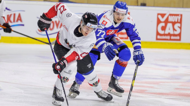 Slovākija pret Austriju. Foto: Hockey Slovakia